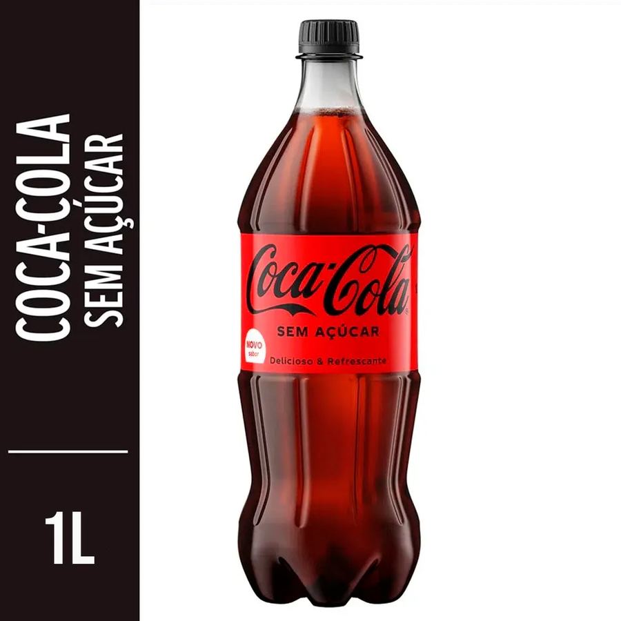 Refrigerante Coca-Cola sem Açúcar Pet 1L