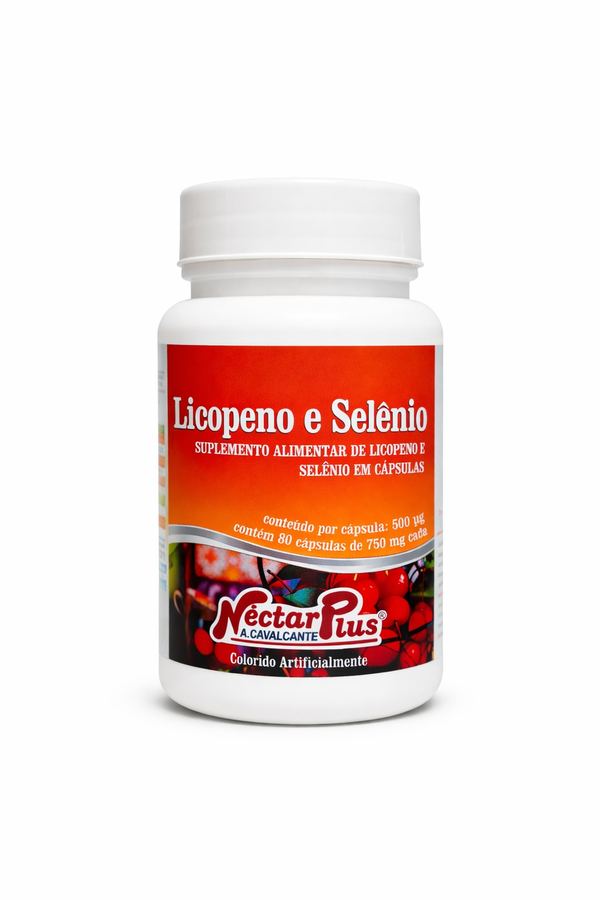 Licopeno e Selênio – 80 Cápsulas (750mg)