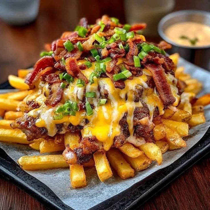 Porção Batata Frita + Bacon, Carne de Sol e Cheddar